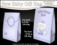 3D New Baby Boy Kitty Kat Gift Bag Mini Kit