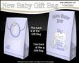 3D New Baby Boy Kitty Kat Gift Bag Mini Kit