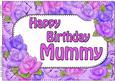 A4 Birthday Mummy Time for Roses Card Topper