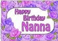 A4 Birthday Nanna Time for Roses Card Topper