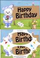 A5 Teddy Ed Birthday Scallop Corners & Pyramage