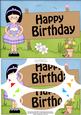 A5 Girlz Roz Birthday Scallop Corners & Pyramage