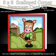 8 x 8 Gi Gi the Horse's Clover Scalloped Corner Kit