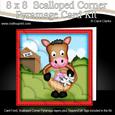 8 x 8 Gi Gi the Horse's Easter Basket Scalloped Corner Kit