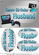 A5 Birthday Husband Gadgets N Gizmos Oval Pyramage Topper