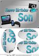 A5 Birthday Son Gadgets N Gizmos Oval Pyramage Topper