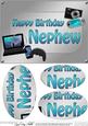 A5 Birthday Nephew Gadgets N Gizmos Oval Pyramage Topper