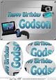 A5 Birthday Godson Gadgets N Gizmos Oval Pyramage Topper