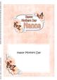 5x7 Mothers Day Nanna Flowers & Butterflies Matching Inser