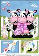 8 x 8 Milly Moo Cow & Friends Scalloped Corner Topper