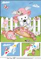 8 x 8 Jess Westie Dog Scalloped Corner Topper