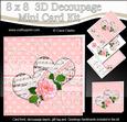 8x8 Hearts Rose & Pearls a Touch of Elegance Mini Kit 3D Dec