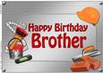 A4 Birthday Brother Handyman Tools Card Topper