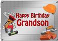 A4 Birthday Grandson Handyman Tools Card Topper