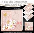 8x8 Flowers & Pearls a Touch of Elegance Mini Kit 3D Decoupa