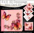 8x8 Floral Butterfly a Touch of Elegance Mini Kit 3D Decoupa