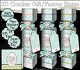 3D Pretty Floral Cracker Gift Favour Boxes