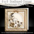8 x 8 Spring Flowers Kit with Scalloped Corners
