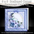 8 x 8 Spring Flowers Kit with Scalloped Corners