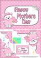 5x7 Teddy Tess Mothers Day Scallop Corner