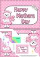 5x7 Teddy Tess Mothers Day Scallop Corner