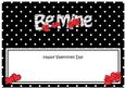 Lge Dl Be Mine Valentine Hearts & Roses Insert