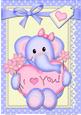 A4 Lola Elephant's Heart Card Topper
