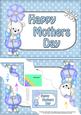5x7 Teddy Tess Mothers Day Scallop Corner