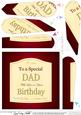 Dad Birthday Wine Label Fan Pyramage Topper