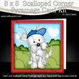 8 x 8 Jock Westie Dog Scalloped Corner Kit