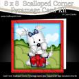 8 x 8 Jock Westie Dog Scalloped Corner Kit