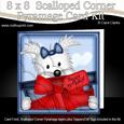 8 x 8 Jock Westie Dog Scalloped Corner Kit