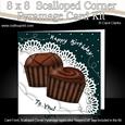 8 x 8 Birthday Chocolates Scalloped Corner Kit