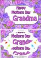 A5 Mothers Day Grandma Time 4 Roses Scallop Corner Pyramage