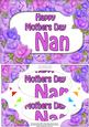 A5 Mothers Day Nan Time 4 Roses Scallop Corner Pyramage