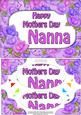 A5 Mothers Day Nanna Time 4 Roses Scallop Corner Pyramage