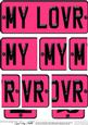 Dl My Lover Novelty Number Plate with Side Stacker