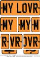 Dl My Lover Novelty Number Plate with Side Stacker