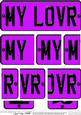 Dl My Lover Novelty Number Plate with Side Stacker