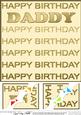 8 x 8 Birthday Daddy Scalloped Corner Topper
