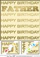 8 x 8 Birthday Father Scalloped Corner Topper