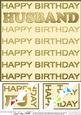 8 x 8 Birthday Husband Scalloped Corner Topper