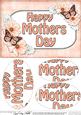 A5 Mothers Day Butterflies & Flowers Oval Pyramage Topper