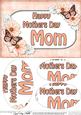 A5 Mothers Day Mom Butterflies & Flowers Oval Pyramage