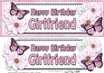 Large Dl Birthday Girlfriend Floral Butterflies 3D Decoupage