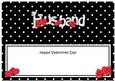 Lge Dl Valentine Husband Hearts & Roses Insert