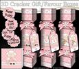 3D New Baby Girl Lamb Cracker Gift Favour Boxes