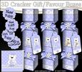 3D New Baby Boy Teddy Cracker Gift Favour Boxes