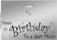 Large Dl Birthday Mum Quick Cut and Fold Card
