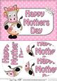 A5 Gigi Horse Mothers Day Dots Oval Pyramage